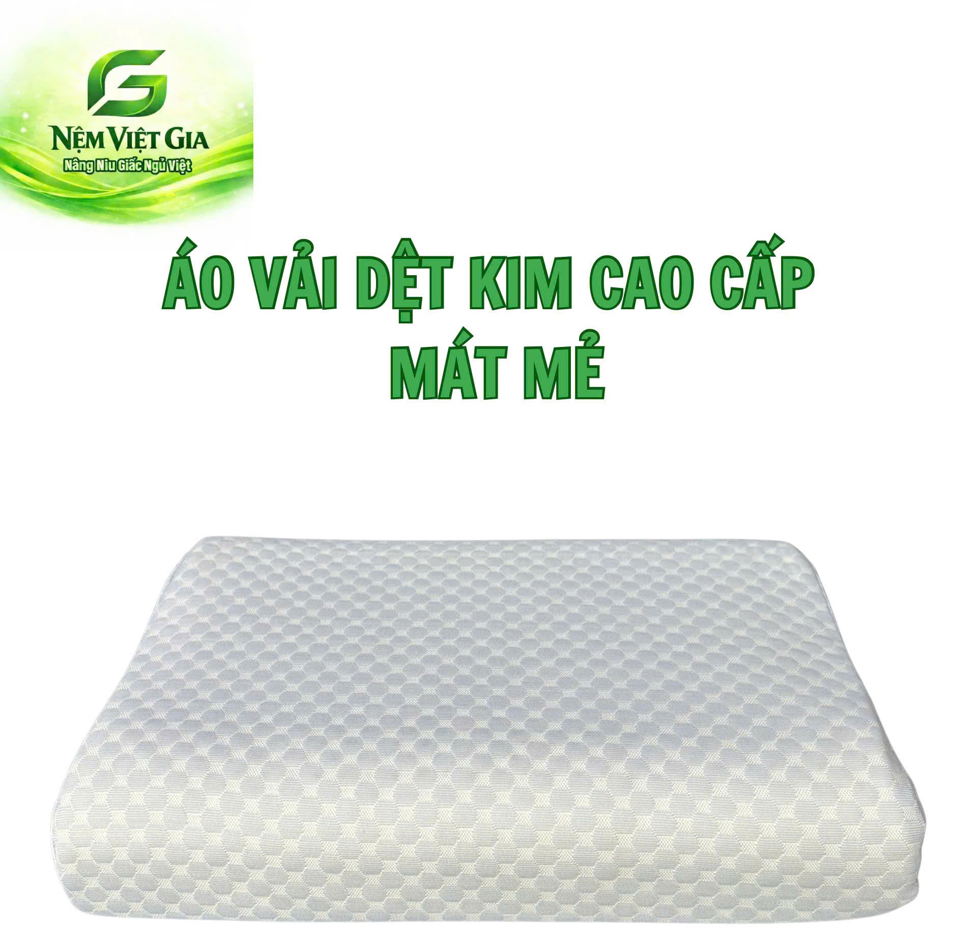 Gối Nằm Cao Su Thiên Nhiên Lượn Sóng